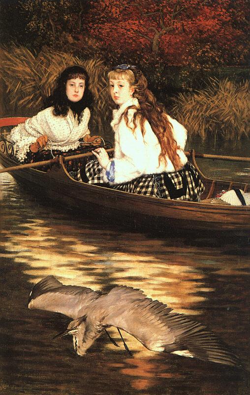 James Tissot On the Thames, a Heron oil painting picture